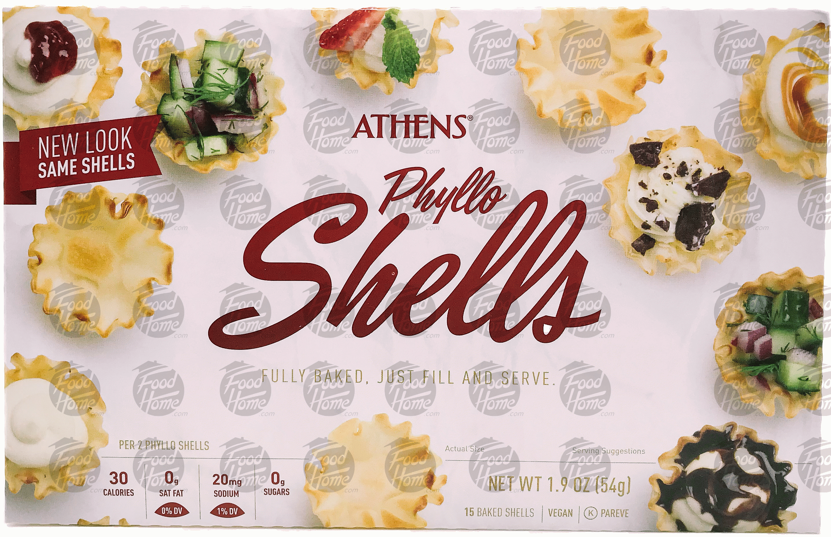 Athens  mini fillo shells, 15 baked shells Full-Size Picture